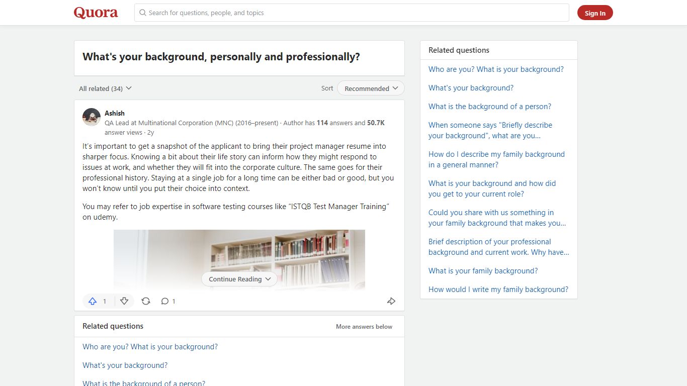 What's your background, personally and professionally? - Quora